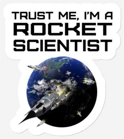 Yes It Is Rocket Science Funny Aerospace Stickers Sold By Understudy