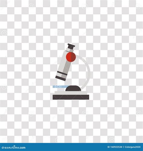 Microscope Icon Black Color In Circle Vector Illustration