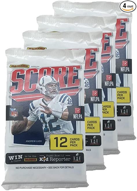 2016-2017 Score NFL Football Trading Cards Retail Factory Sealed 4 Pack