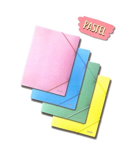 Carpeta A Gomas Solapas Pp Colores Pastel Surtidos Dohe