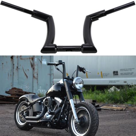 Black Dna Monster Fat Ape Hanger Z Bars Fits For Harley