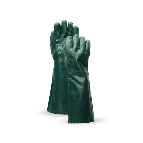 Pvc Double Dipped Chemical Resistant Gloves 35cm And 45cm Ocdtac