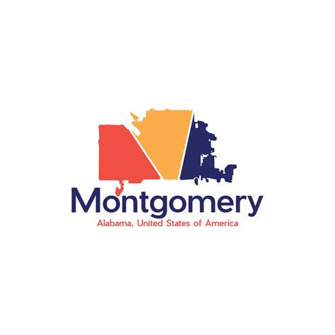 Map Of Montgomery City Modern Creative Logo Design 24031942 Vector Art ...