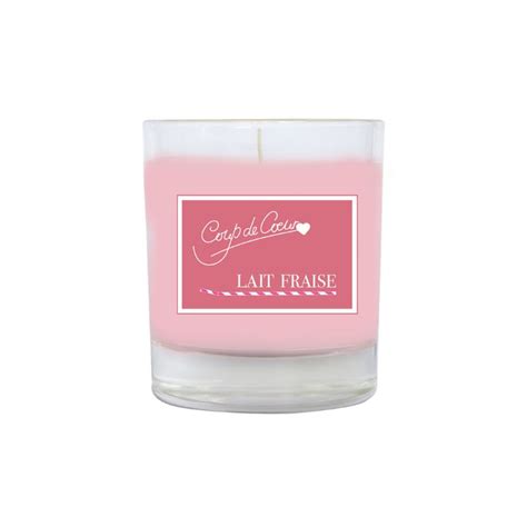 Coup De Coeur Bougie Lait Fraise Gr