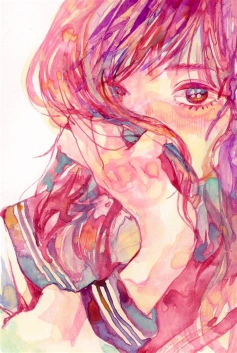 「イラスト」おしゃれまとめの人気アイデア｜pinterest｜mii U 水彩画 女の子 ロマンチックな絵画 水彩イラスト