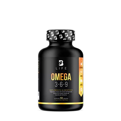 Aceites De Pescado Linaza Y Semilla De Cártamo B Life® Omega 3 6 9 B