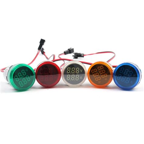 AD101 22VAM LED Indicator Voltmeter Ammeter Dual Display Voltage