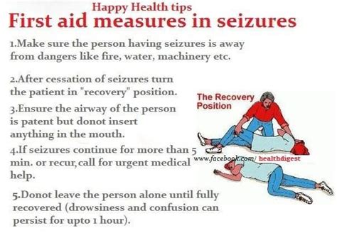 First Aid For Seizures Health Tips Health And Beauty Tips Recovery