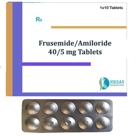 Frusemide 40 Mg Amiloride 5 Mg Tablets General Medicines At Best Price