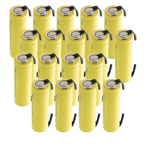 18PC AA 1 2V 800mAh NiCd Rechargeable Assembly Cell Battery With Tabs