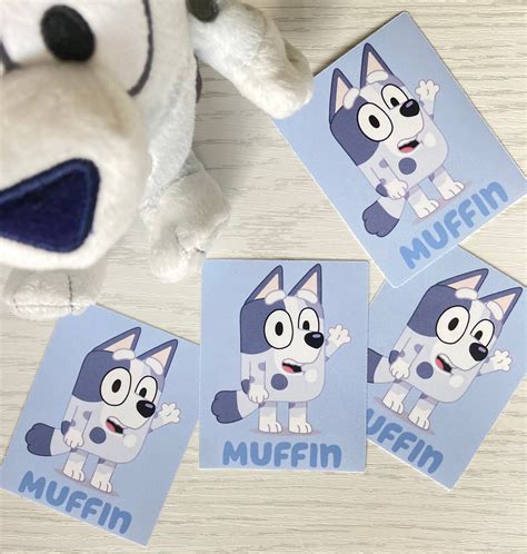 Bluey Muffin Heeler Sticker Decal Etsy