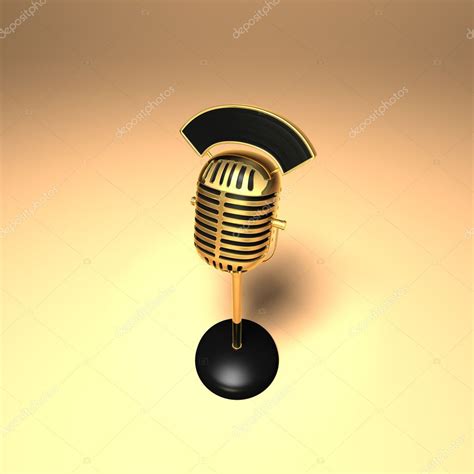 Retro microphone — Stock Photo © julos #4395017
