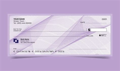 Premium Vector | Blank check, bank cheque design, vector format