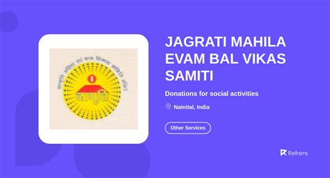 Jagrati Mahila Evam Bal Vikas Samiti Other Services Nainital Refrens