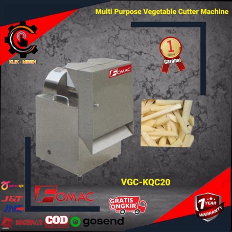 Jual Mesin Pemotong Kentang Stick Vegetable Cutter VGC KQC20 Fomac