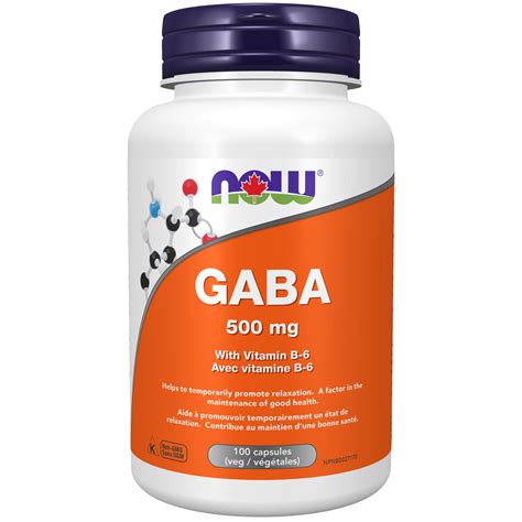 Gaba 500 Mg Veg Capsules Now Foods Canada