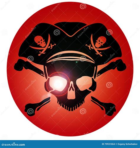 Pirate Symbol Jolly Roger Skull Stock Illustration Illustration Of