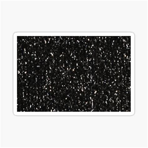 Black And White Shiny Faux Glitter Sparkles Sticker For Sale By