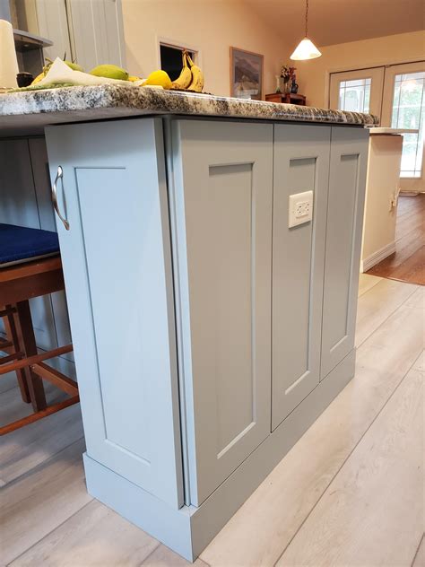 Powder Blue Kitchen Blue Kitchens Blue Cabinets Glass Backsplash