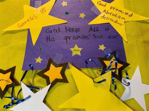 Look At Those Stars Bible Craft Activities About Gods Promise To