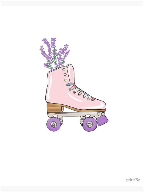 Art Print Roller Skates Aesthetic Sailor Moon Retro Illustration Cute