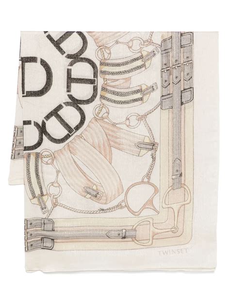 TWINSET Schlüsselanhänger Mit Ketten Print Nude FARFETCH DE