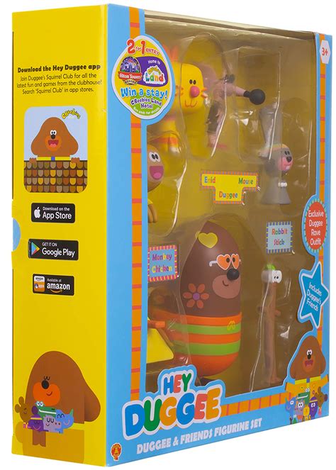 Hey Duggee 1988 And Friends Set Including Duggee Stick Naughty Monkey