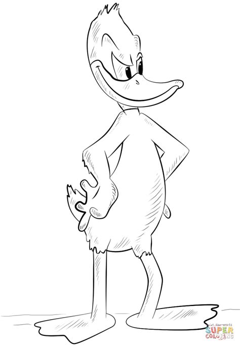 Daffy Duck | Super Coloring | Daffy duck, Coloring pages, Duck