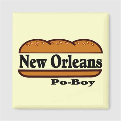 New Orleans Po Boy Magnet | Zazzle.com