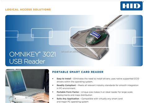 HID OMNIKEY 3021 USB Contact Smart Card / DoD CAC / PIV Reader — LIGHTNING (25PK-TRAY) (OK-3021-LIGHTNING-25PK-TRAY)