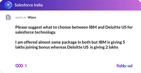 Please Suggest What To Choose Between IBM And Delo Fishbowl