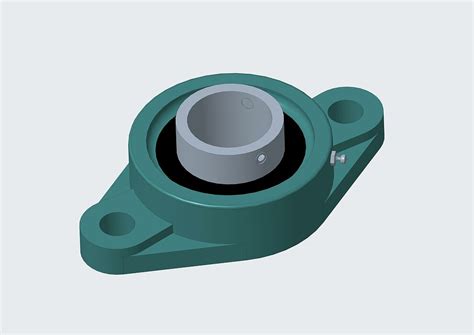 ball bearing cast iron diamond flanged   model cgtrader