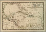 Carte Generale Des Iles Antilles Des Iles Et Bancs De Bahama Des