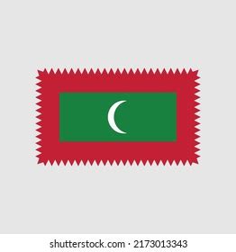 Maldives Flag Vector National Flag Stock Vector (Royalty Free ...