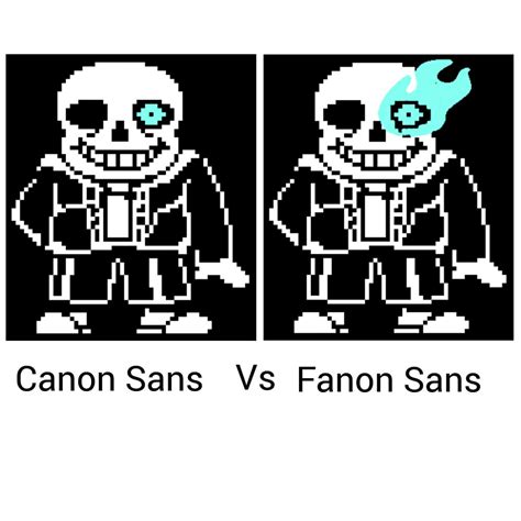 Canon Sans Vs Fanon Sans Rundertale