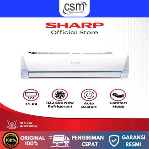 Jual AC SHARP 1 5 PK AHA 12SAY 1 5 PK THAILAND R32 INDOOR OUTDOOR