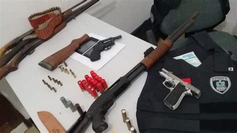 Dois São Presos E Armas São Apreendidas Em Operação Das Polícias Da Pb