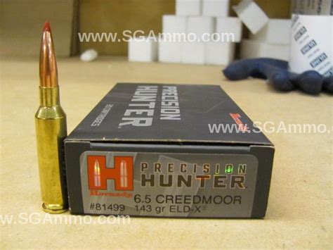 20 Round Box 6 5 Creedmoor 143 Grain ELD X Hornady Precision Hunter