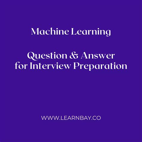 Machine Learning Interview Question And Answer PDF