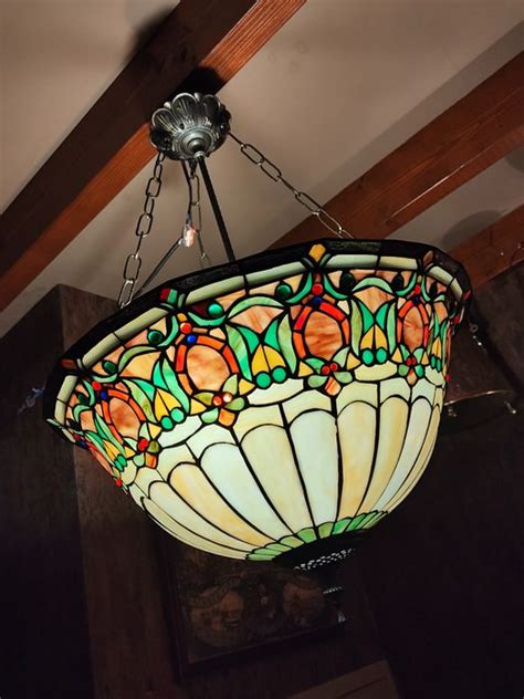 XL Tiffany Stijl Hanglamp Plafondlamp Glas Catawiki