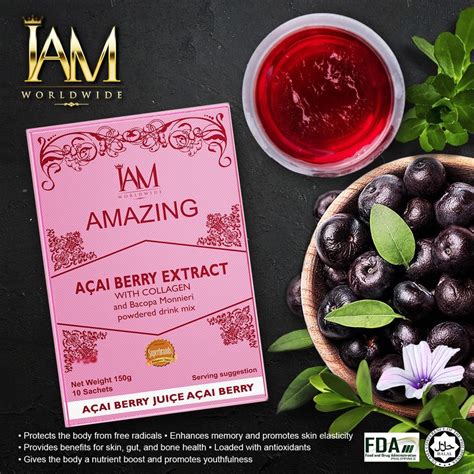 Amazing Acai Berry Extract With Collagen And Bacopa Monnieri 1box