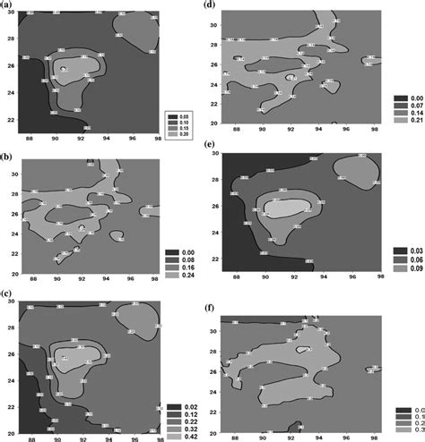 Contour Maps For 50 Exceedance In 50 Years For A Mean Pga B Cov For Download Scientific