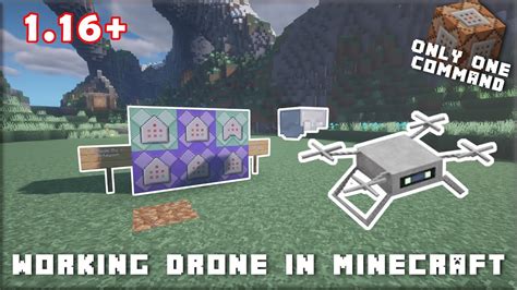 How To Make Drone In Minecraft 116 Only One Command Youtube