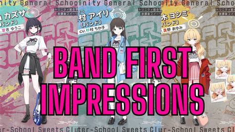 Blue Archive Jp Band Kazusa Yoshimi And Airi First Impressions Youtube