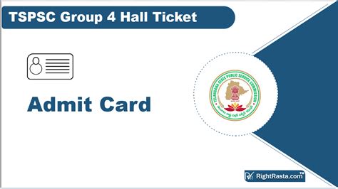 Tspsc Group Hall Ticket Out Telangana Psc Exam Date