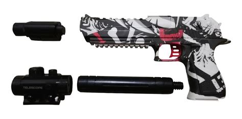 Pistola Desert Eagle Hidrogel Automática Con Diseño MercadoLibre