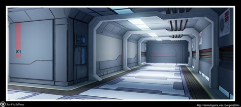 Sci-Fi Hallway (WIP) — polycount