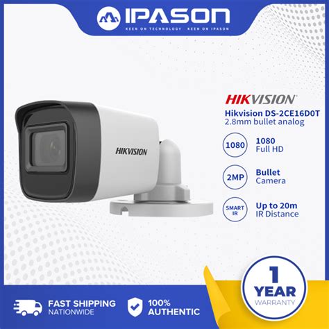 Hikvision Ds Ce D T Exipf Mm Mm Mp Bullet Analog Indoor And