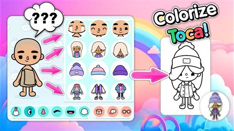 Diy Toca Boca Coloring Pages How To Draw Toca Life World Character