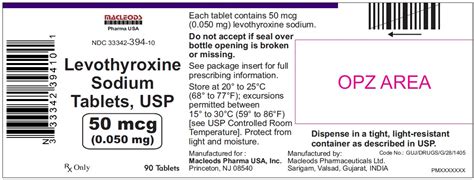 Levothyroxine Sodium Tablet